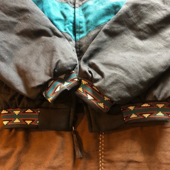Vintage Cripple Creek green and orange Aztec jacket - Picture 3 of 4